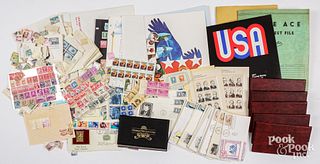 Stamp collection.