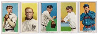 Five Piedmont cigarette baseball cards