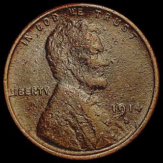 1914-S Wheat Cent LIGHTLY CIRCULATED
