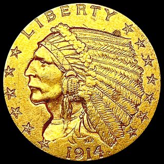 1914-D $2.50 Gold Quarter Eagle HIGH GRADE