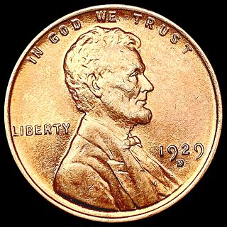 1929-D RED Wheat Cent UNCIRCULATED