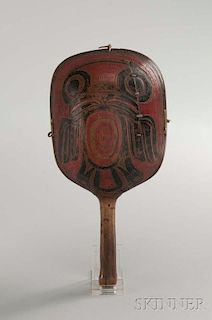 Tsimshian Carved and Painted Wood Shaman's Rattle