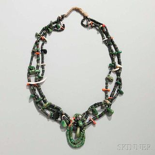 Zuni Heishi Shell Necklace