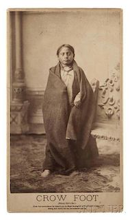"Crow Foot" Sitting Bull's Son, Imperial Size Cabinet Card