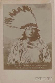 Framed Painting or Photograph of Chief "Gall,"