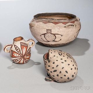 Three Southwestern Pottery Items