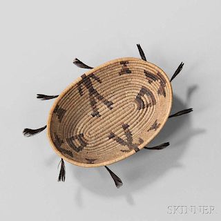 Pomo Miniature Pictorial Basket