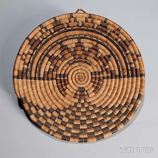 Hopi Second Mesa Coiled Pictorial Tray