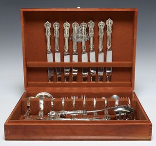 (51) REED & BARTON 'MARLBOROUGH' STERLING FLATWARE SERVICE FOR EIGHT