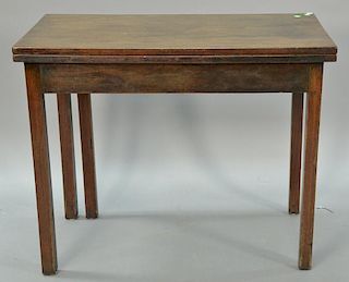 George III mahogany game table, late 18th century. ht. 30in., wd. 36in. Provenance: Collection of Anne Jones Willis and the l