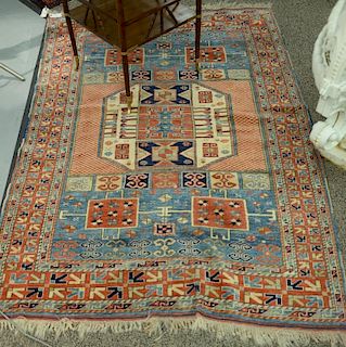 Oriental throw rug, 20th century. 4'4" x 6'6"