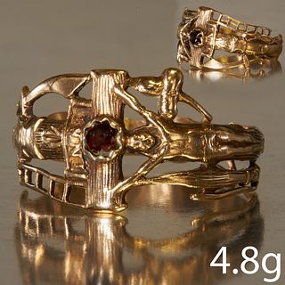 UNUSUAL ANTIQUE MARTIN LUTHER RING