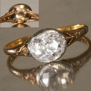 GEORGIAN DIAMOND SOLITAIRE RING