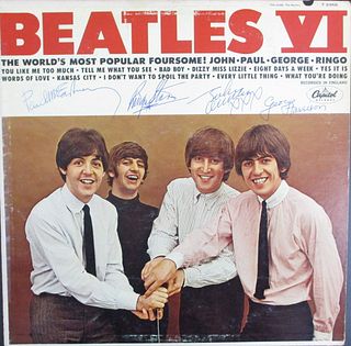 Beatles VI Signed Album by the World's Most Beloved Foursome – John, Paul, George, Ringo