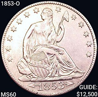 1853-O Seated Liberty Half Dollar UNCIRCULATED