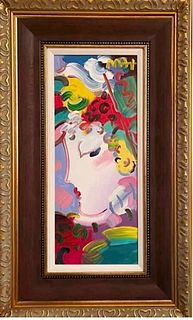 Peter Max Acrylic on Canvas