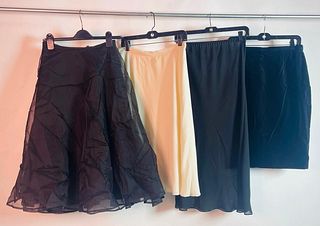 Set of 4 Skirts by Chine, Escada, Flora Nikrooz, & Farr West