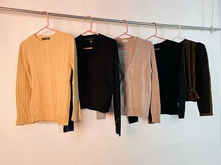 Set of 5 Sweaters by Ralph Lauren, Yansi Fugel, Dries Van Noten, TSE, & Petra Karthaus