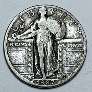 1927-D Standing Liberty Silver Quarter AG