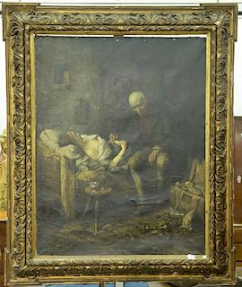 Alexander von Wahl, oil on canvas, "Zu Spat"