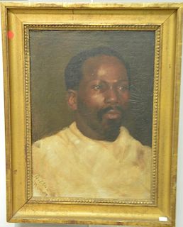 Attributed to Frederick Thomas Richards (1864-1921) Portrait of a Man with White Shirt signed lower left Nov. 86 Richards, Ch