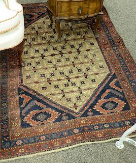 Oriental throw rug, 4'3" x 6'3"