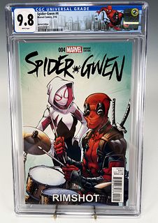 SPIDER-GWEN #4 CGC 9.8 DEADPOOL VARIANT COVER