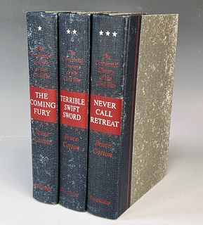 3 VOLUMES THE CENTENNIAL HISTORY OF THE CIVIL WAR BRUCE CATTON