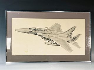 JIM STOVALL SIGNED F15 FIGHTER JET NUMBERED