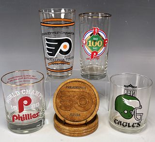 COLLECTION OF PHILADELPHIA SPORTS DRINK WARE