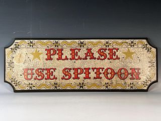 PLEASE USE SPITOON SPITTOON WALL PLAQUE 