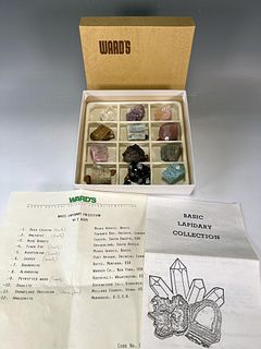 COLLECTION OF CRYSTAL AND STONE MINERALS WARD'S NATURAL SCIENCE
