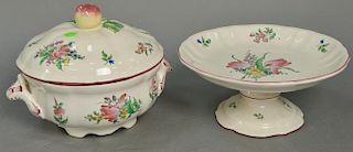 Lunkville France twenty-one serving pieces including four covered dishes, pair of gravy boats, large bowls, platters, and one