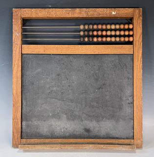 VINTAGE CHALKBOARD WITH ABACUS 