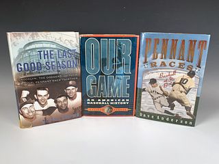3 BOOKS ON BASEBALL ALL FIRST EDITIONS