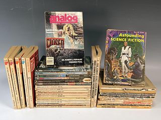 ASSORTED SCIENCE FICTION MAGAZINES IF, ANALOG, ISAAC ASIMOV 50S - 80S