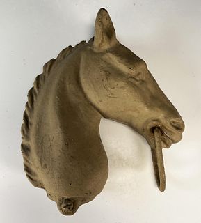 CAST METAL HORSE HEAD