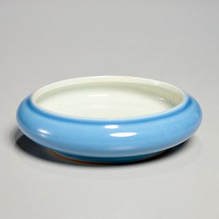 Chinese claire-de-lune porcelain brush washer