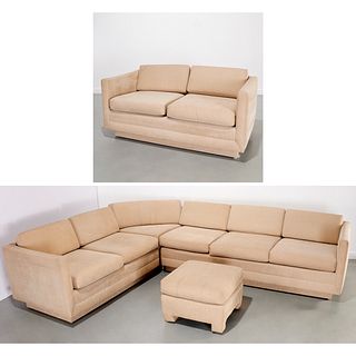 Directional (attrib) sectional sofa and loveseat