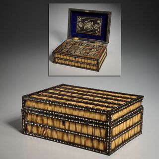 Anglo-Indian porcupine quill box