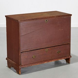 American Primitive painted blanket chest