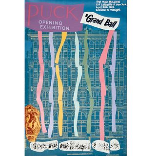 Peter Gee, Puck Building Grand Ball poster, 1983