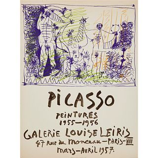After Pablo Picasso, exhibition poster, 1957