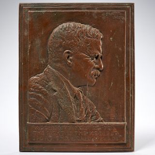 James Earle Fraser, Teddy Roosevelt bronze plaque