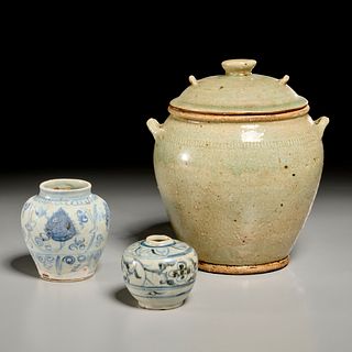 (3) Chinese and Southeast Asian pottery