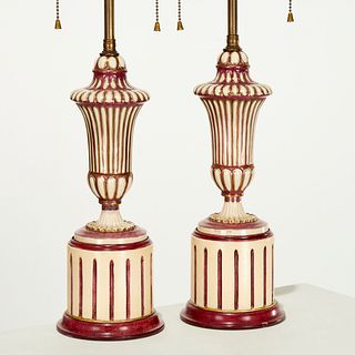 Pair Neoclassical style table lamps