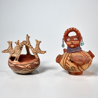 (2) Pieces Native American style pottery