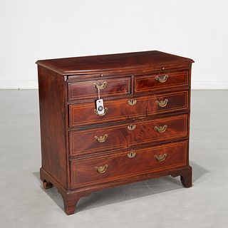 American Federal inlaid mahogany bachelor's chest