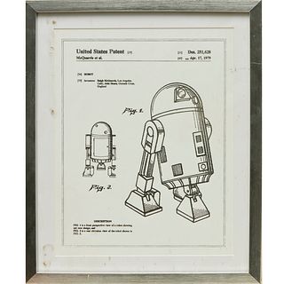 After Ralph McQuarrie, Star Wars R2D2 patent print