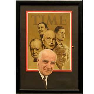 Sol Korby, oil on board, Time Magazine, 1973